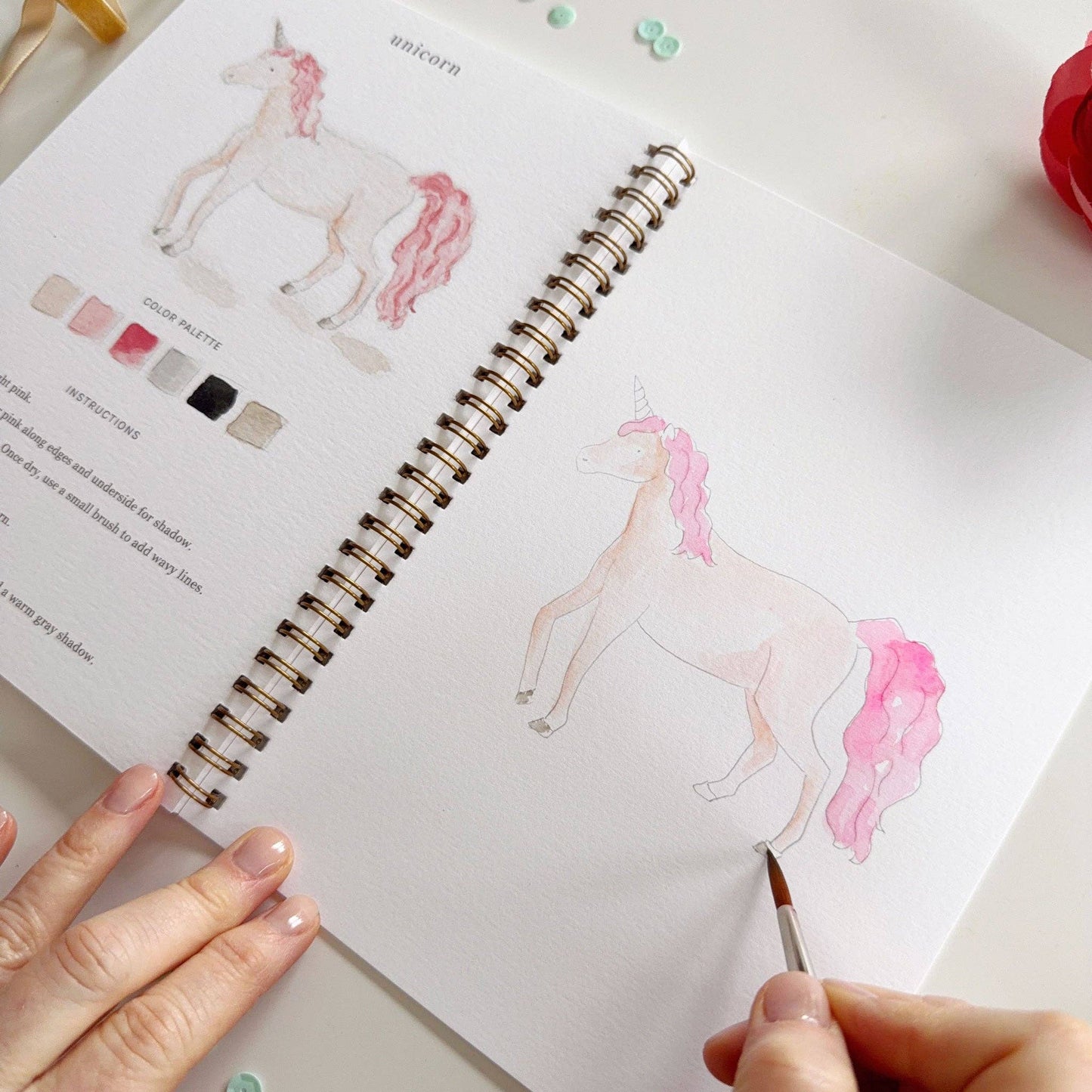 Aquarelverf werkboek - Sprookjes- emily lex studio watercolor workbook