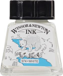 Teken Inkt 14ml White Winsor & Newton