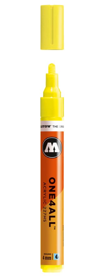 NEON YELLOW FLUOR 227HS 4mm Molotow One4All Acryl Marker