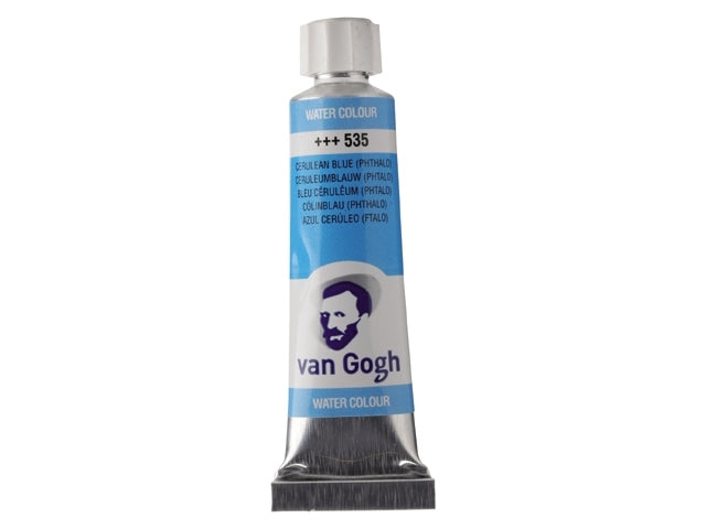 Ceruleumblauw (phtalo) 535 tube 10 ml. Van Gogh Aquarelverf