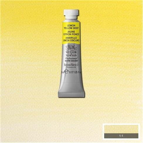 Lemon Yellow Deep 5ml 348 S2 Artist's Aquarel Winsor & Newton