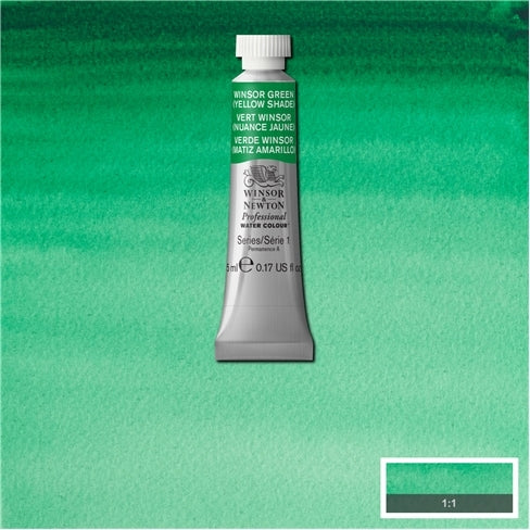 Winsor Green (yellow shade) 5ml 721 S1 Artist's Aquarel Winsor & Newton