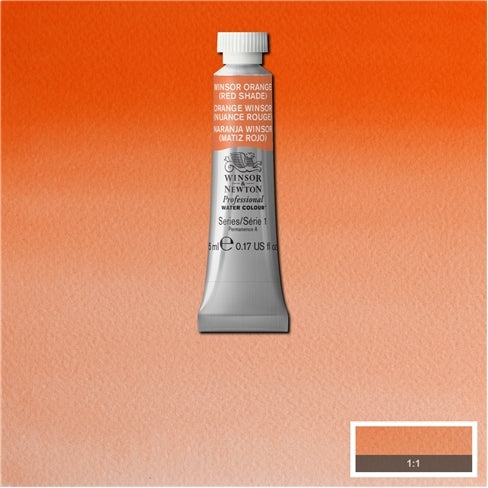 Winsor Orange (red shade) 5ml 723 S1 Artist's Aquarel Winsor & Newton