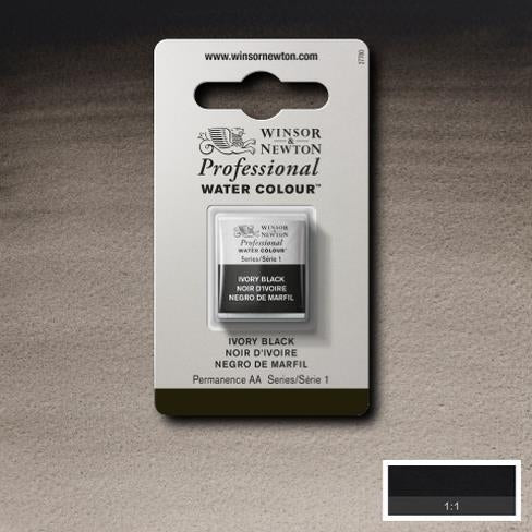 Ivory Black napje 331 S1 Artist's Aquarel Winsor & Newton