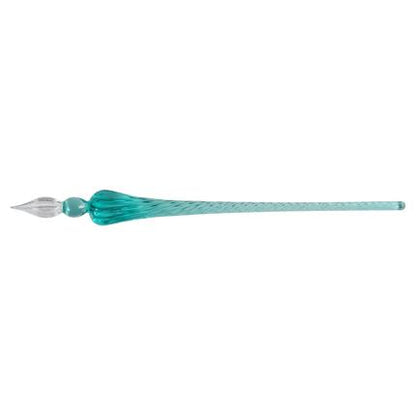 Jacques Herbin Ronde glaspen in geschenkdoos - 18mm - Turquoise