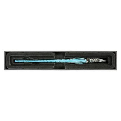 Jacques Herbin Ronde glaspen gedraaid - 18mm - Turquoise