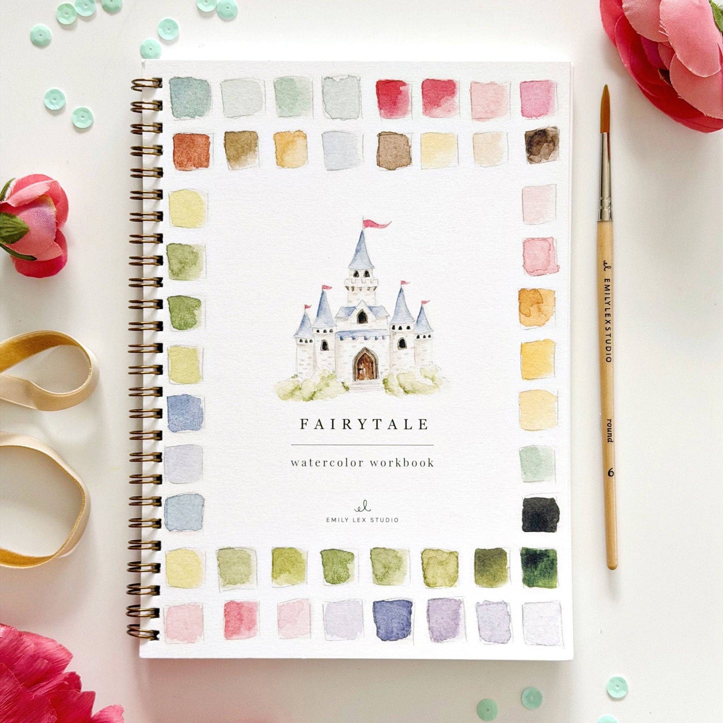 Aquarelverf werkboek - Sprookjes- emily lex studio watercolor workbook