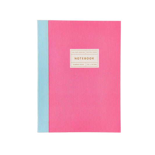 Schetsboek dotted paper poetry 14,5x19,5cm 80 vellen roze