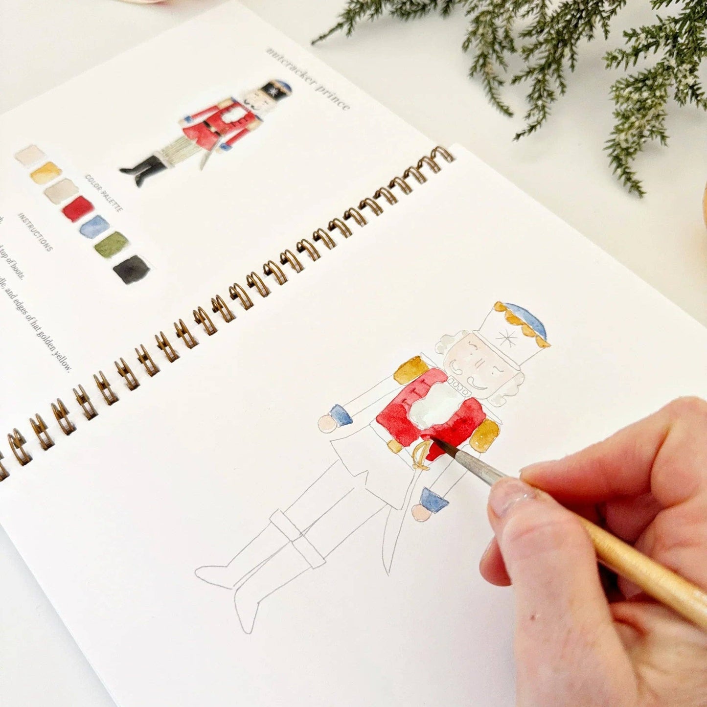 Aquarelverf werkboek - Notenkraker - emily lex studio watercolor workbook