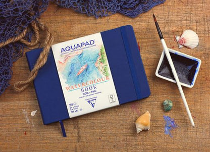 Aquapad 300 gr. A6 10,5 x 14,8 cm (24 bladzijdes) Aquarelpapier Clairefontaine