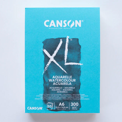 Aquarelpapier XL Canson (50 vel) A6 300 gr.