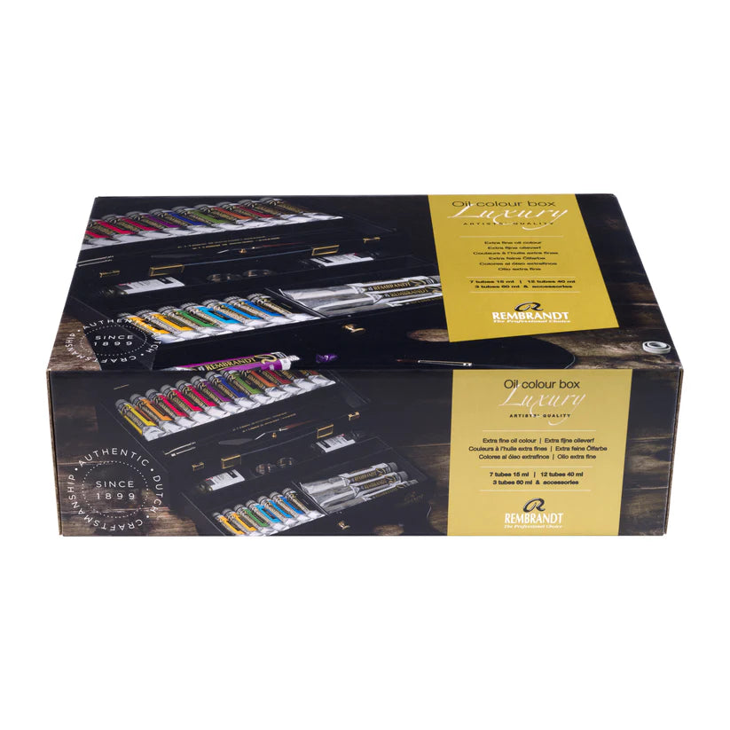 Rembrandt Olieverf houten kist set Luxury