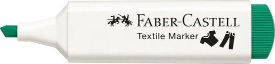 Textielstift Faber-Castell textielmarker donker groen