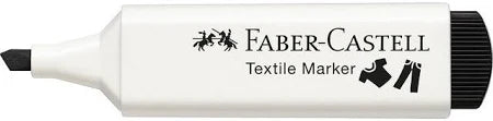 Textielstift Faber-Castell textielmarker zwart