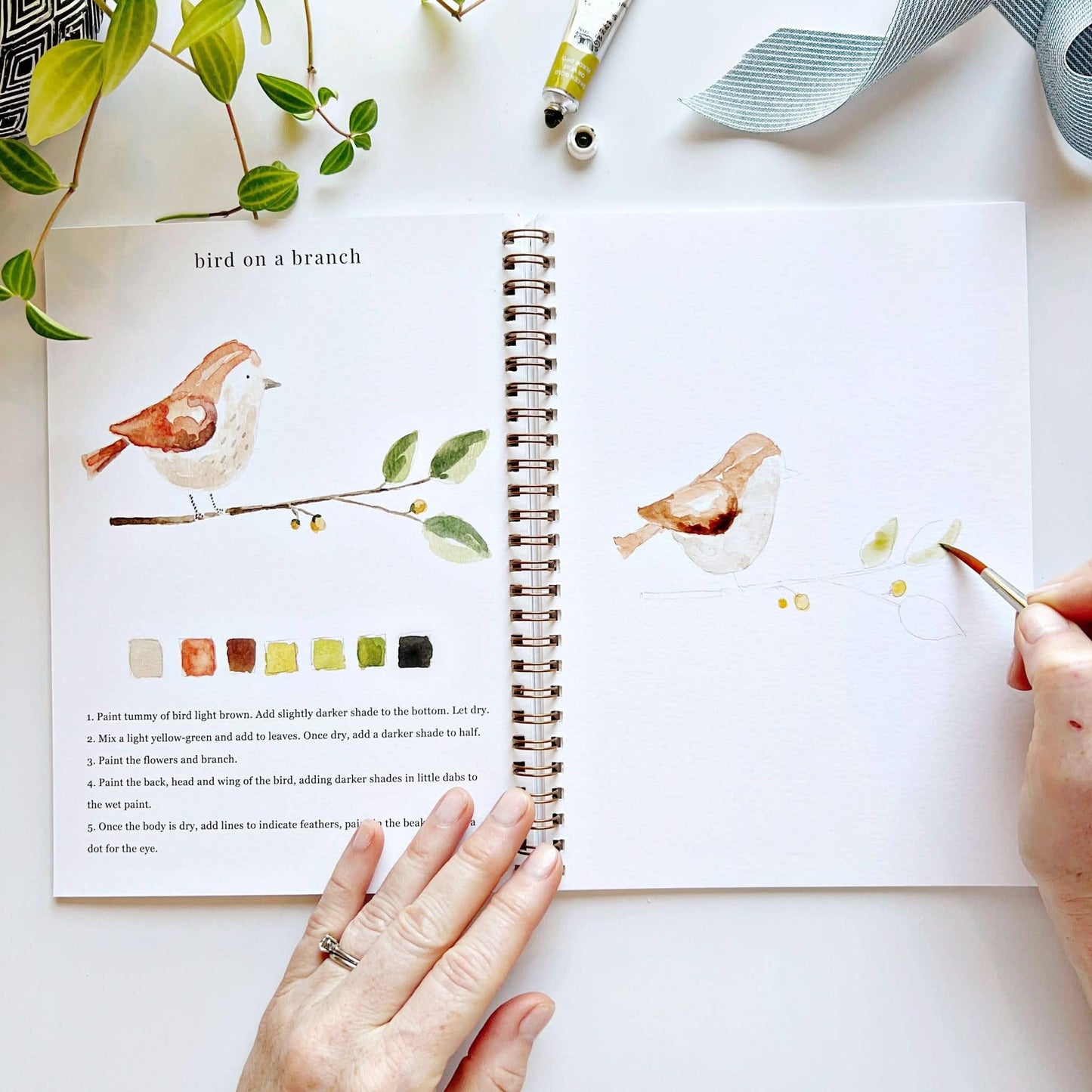 Aquarelverf werkboek - Dieren - emily lex studio watercolor workbook