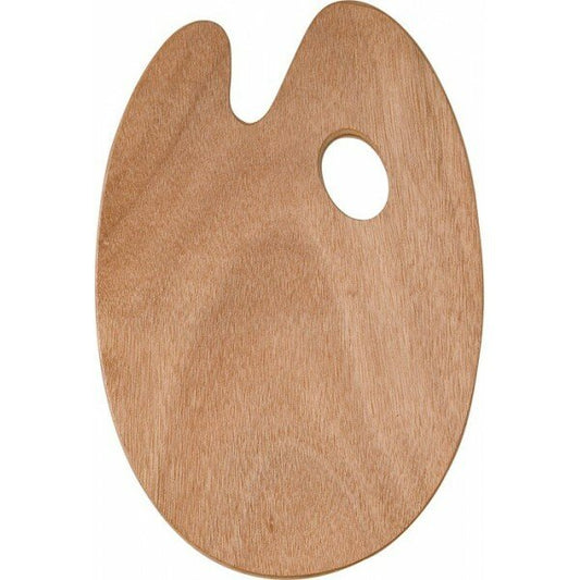 Houten palet voor olieverf 25x35 cm Ovaal Ami