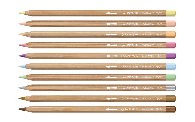 Limited Edition Mixed Media Set Caran D'ache Toile de Jouy
