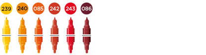 Twin Marker Hot Set (6x) One4All Molotow Acryl Marker