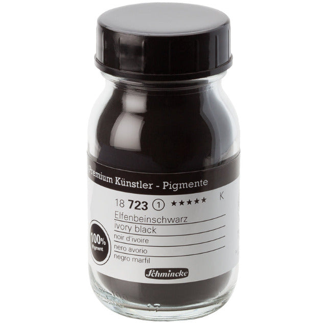 Ivoor Zwart no 723 pigment poeder Schmincke