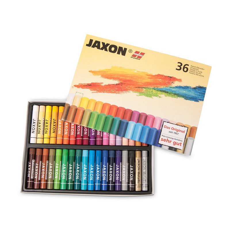 set oliepastel studiekwaliteit, was-pastelkrijtjes van Jaxon