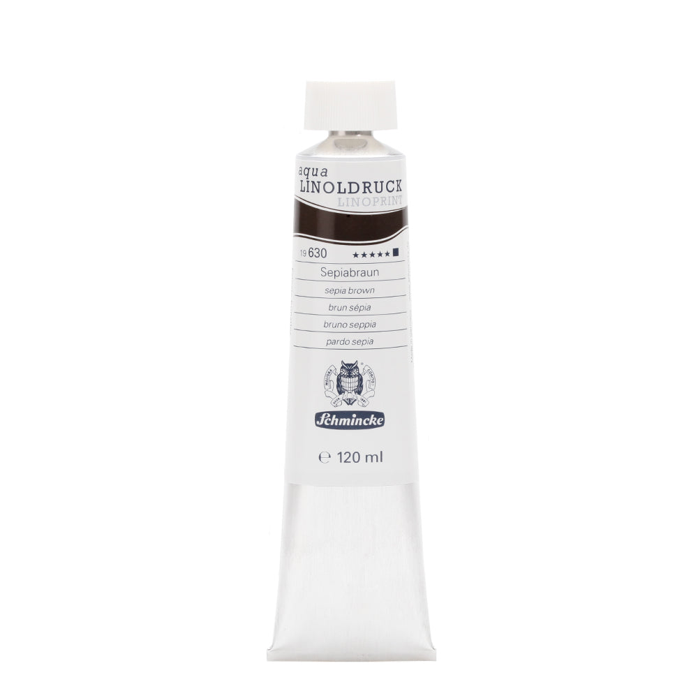Blockprint inkt Waterbasis 120ml Schmincke Sepia Bruin no 630