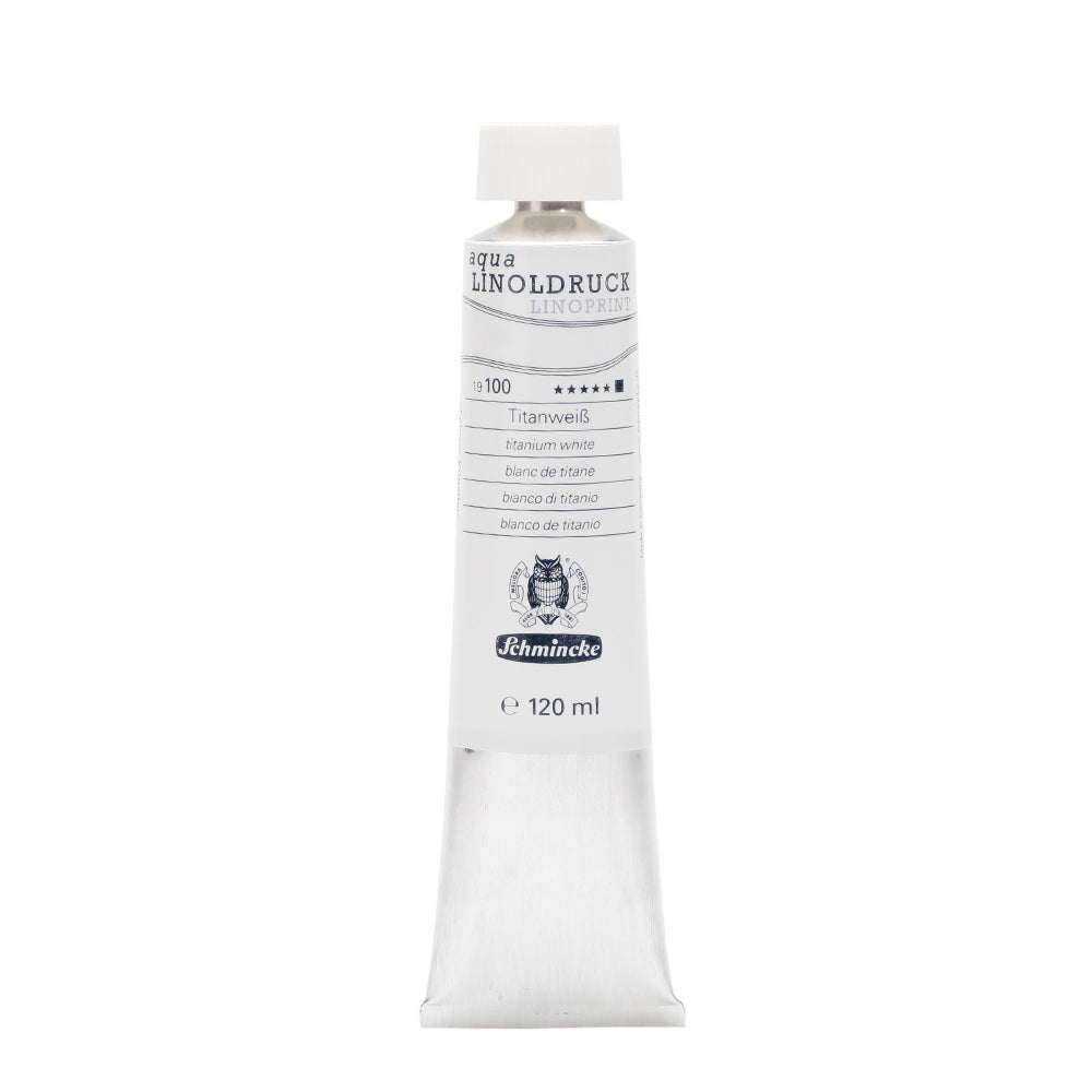 Blockprint inkt Waterbasis 75ml Speedball wit