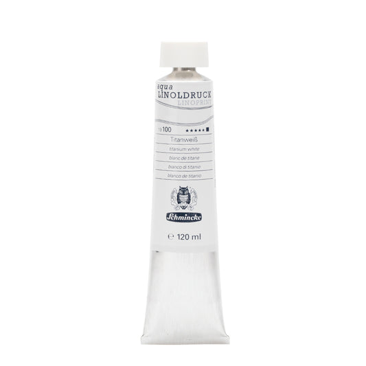 Blockprint inkt Waterbasis 120ml Schmincke Titanium Wit (dekkend) no 100