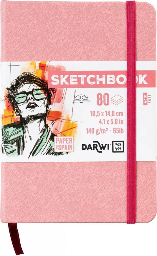 Dummie Darwi Roze A6 (10,5x14,8 cm) wit papier 80 vellen 140 gram