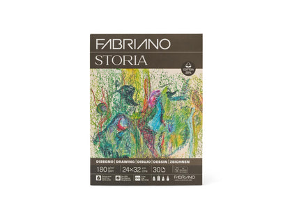 Fabriano Storia tekenpapier 12.5x18 cm 180 g/m2 25% katoen 30 vel