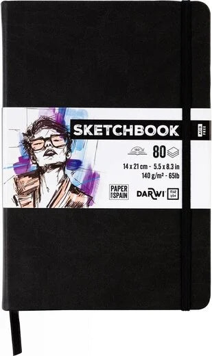 Set Potloden Staedtler Mars Lumograph x6 8B-HB met Darwi Schetsboek A5