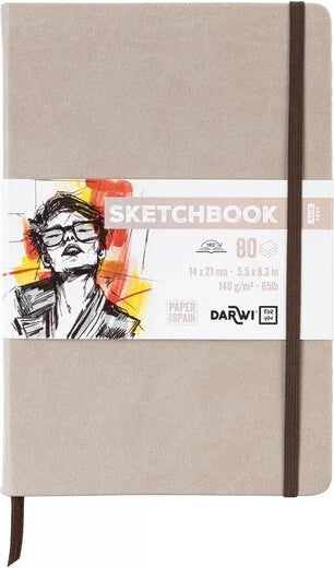 Set Potloden Staedtler Mars Lumograph x6 8B-HB met Darwi Schetsboek A5