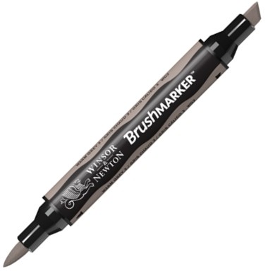 BLACK (zwart) Brushmarker Winsor & Newton