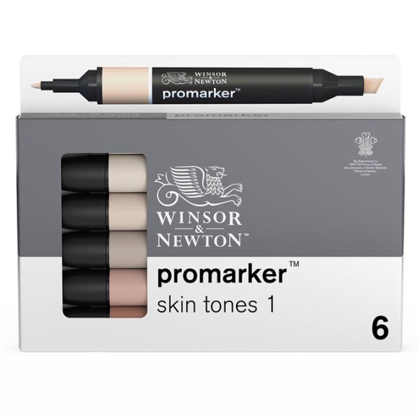 Promarker set 6 Skin Tones Set 1 Winsor & Newton