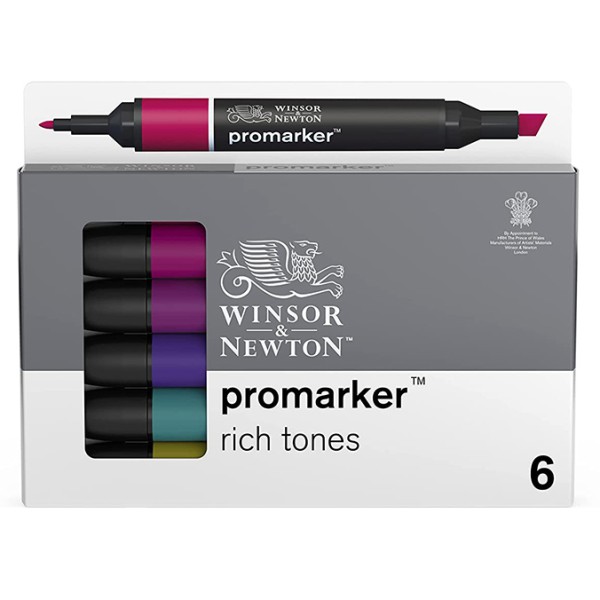 Promarker set 6 Rich Tones Winsor & Newton